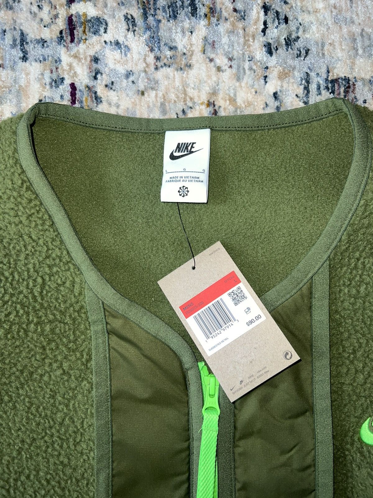 Nike Nike Sherpa Zip-Up Vest Sz L Size US L / EU 52-54 / 3 - 3 Thumbnail