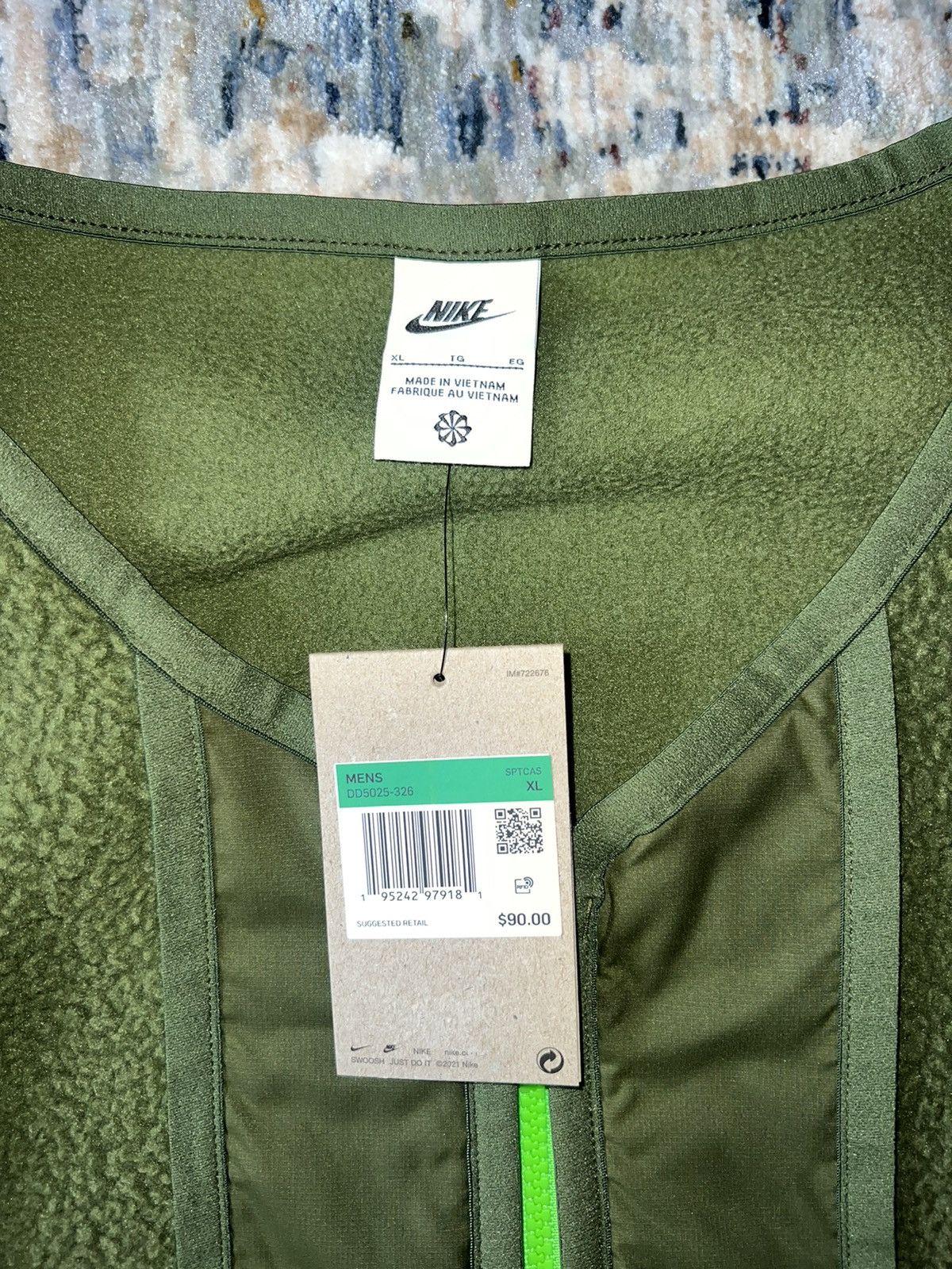 Nike Nike Sherpa Zip-Up Vest Sz XL Size US XL / EU 56 / 4 - 3 Thumbnail