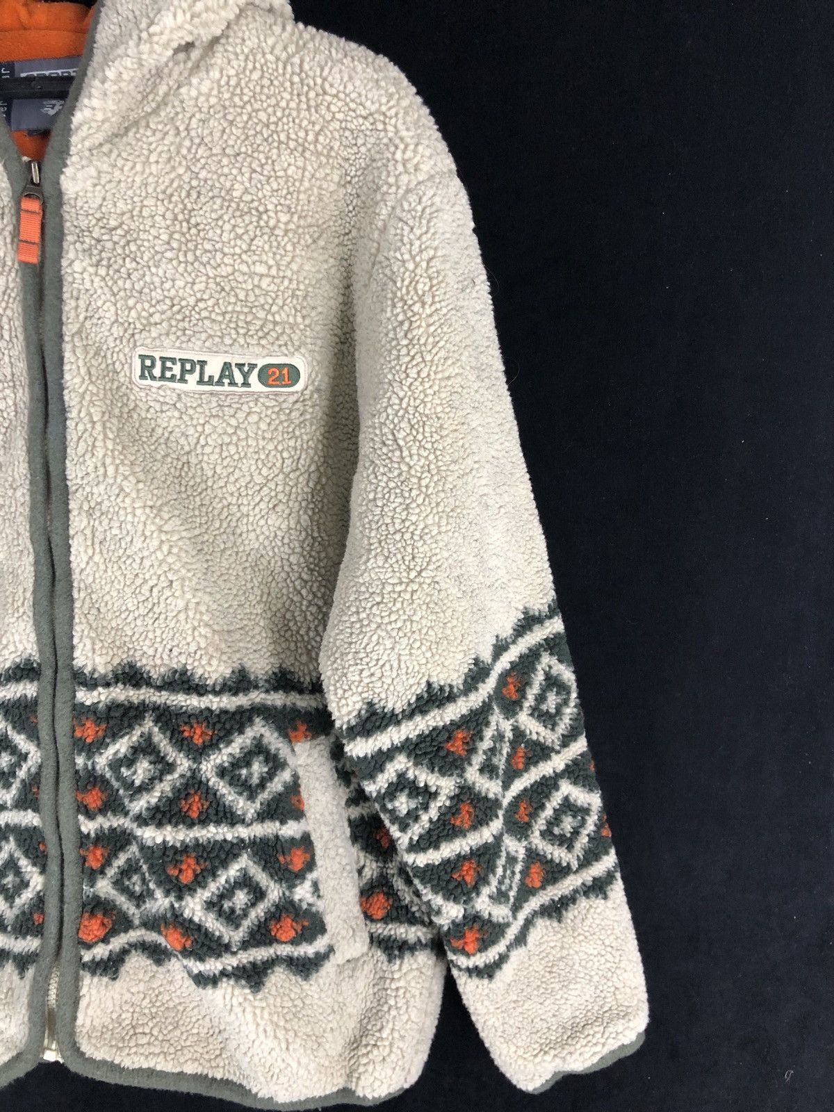 Japanese Brand × Replay × Vintage Vintage Sport Replay Everwear Pull Out Fleece Hoodies cw21 Size US L / EU 52-54 / 3 - 5 Thumbnail