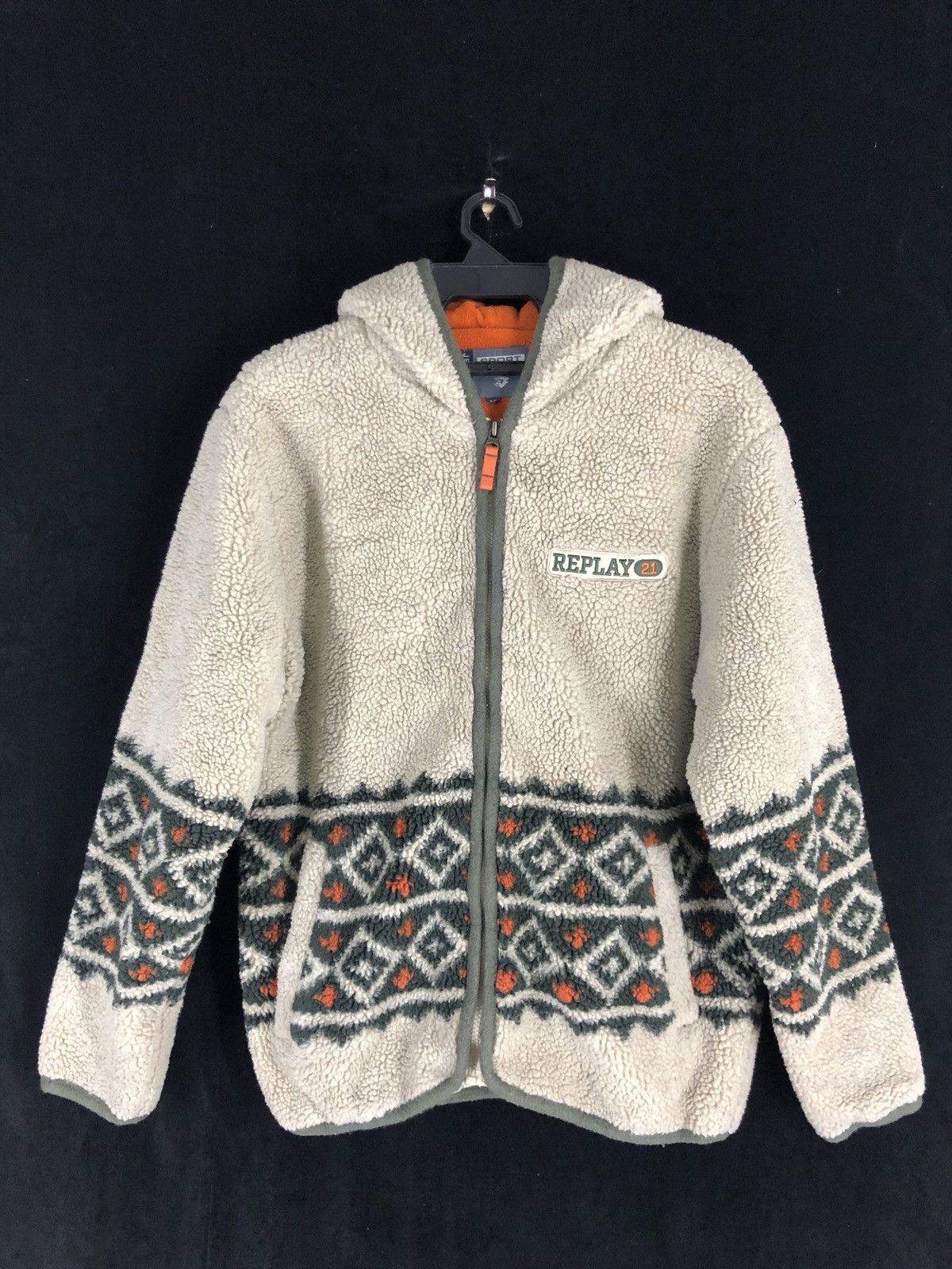 Japanese Brand × Replay × Vintage Vintage Sport Replay Everwear Pull Out Fleece Hoodies cw21 Size US L / EU 52-54 / 3 - 1 Thumbnail