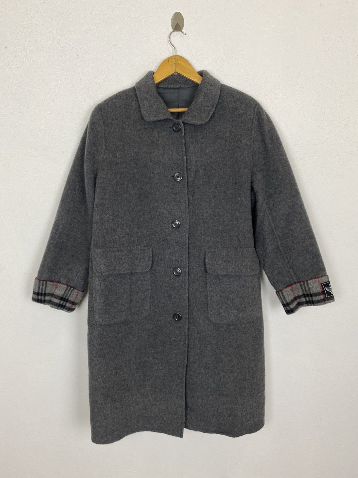 Handmade × Japanese Brand HAND MADE LAMBWOOL LONG COAT NICE DESIGN Size US L / EU 52-54 / 3 - 5 Thumbnail