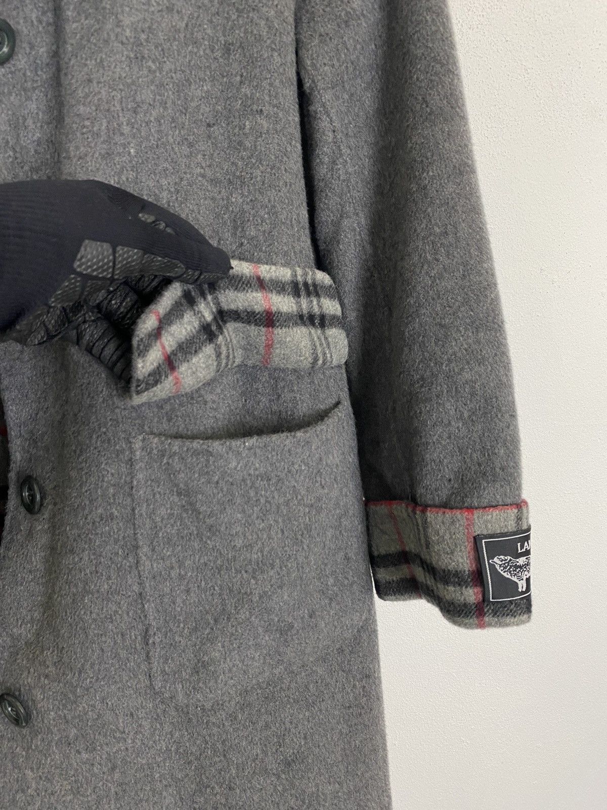 Handmade × Japanese Brand HAND MADE LAMBWOOL LONG COAT NICE DESIGN Size US L / EU 52-54 / 3 - 9 Thumbnail