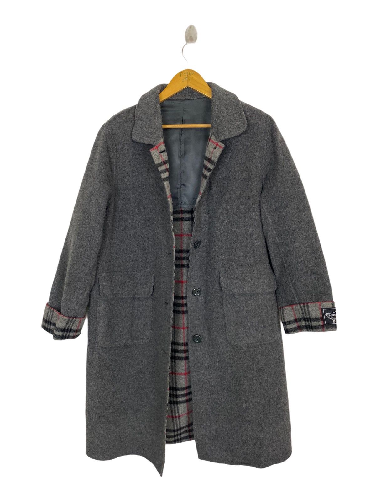 Handmade × Japanese Brand HAND MADE LAMBWOOL LONG COAT NICE DESIGN Size US L / EU 52-54 / 3 - 1 Thumbnail