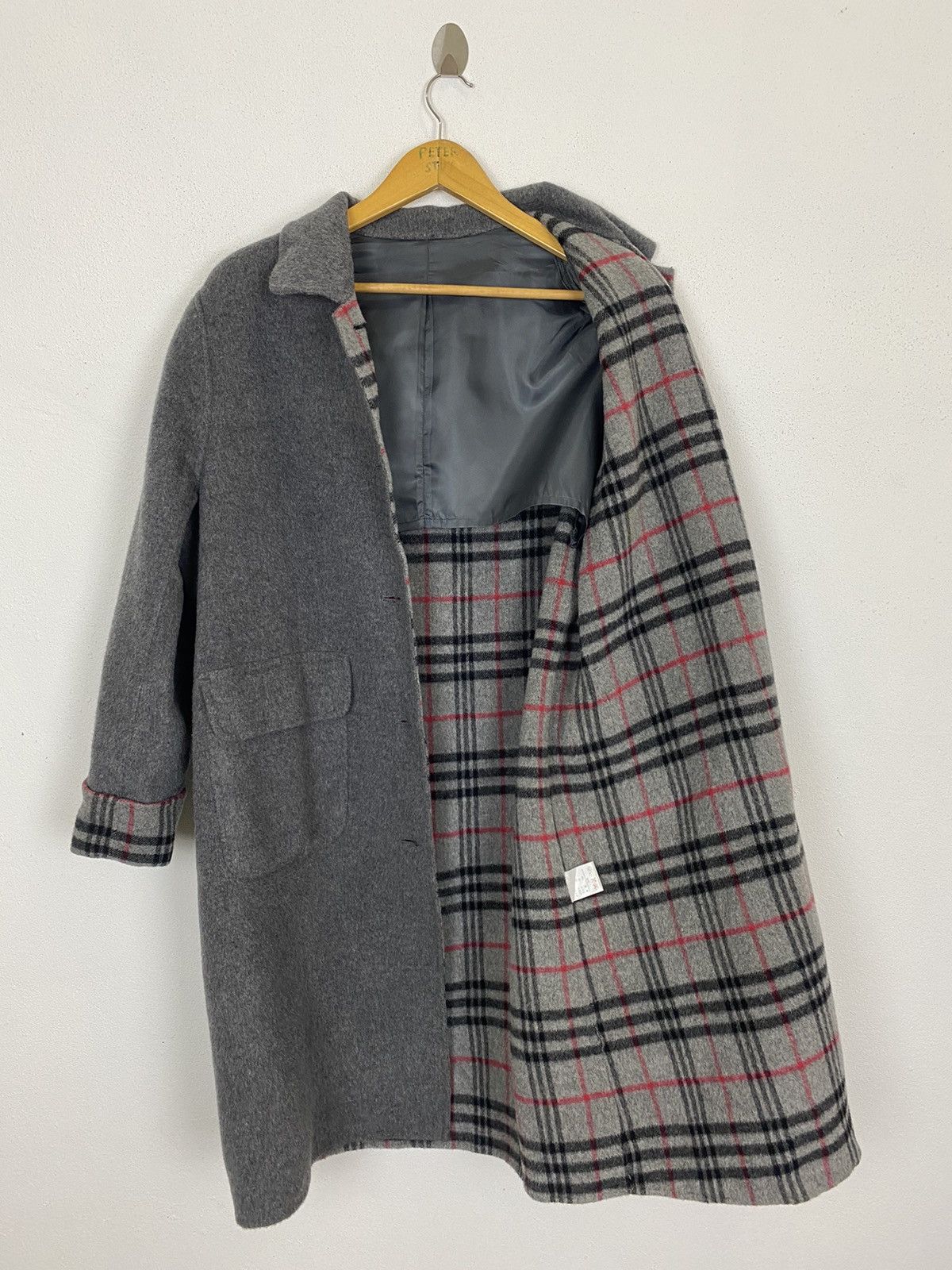 Handmade × Japanese Brand HAND MADE LAMBWOOL LONG COAT NICE DESIGN Size US L / EU 52-54 / 3 - 6 Thumbnail