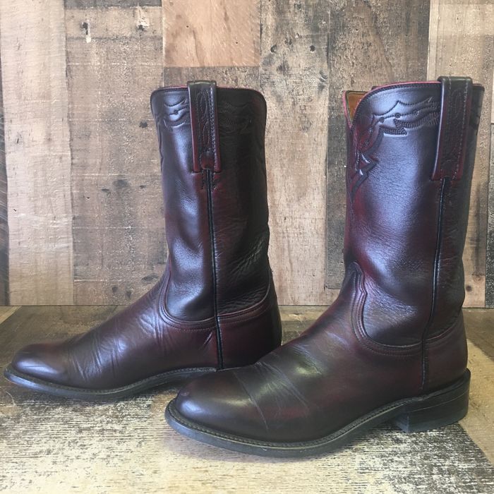 Lucchese Lucchese 2000 Black Cherry T0083C2 Cowboy Boots Mens 7 D | Grailed