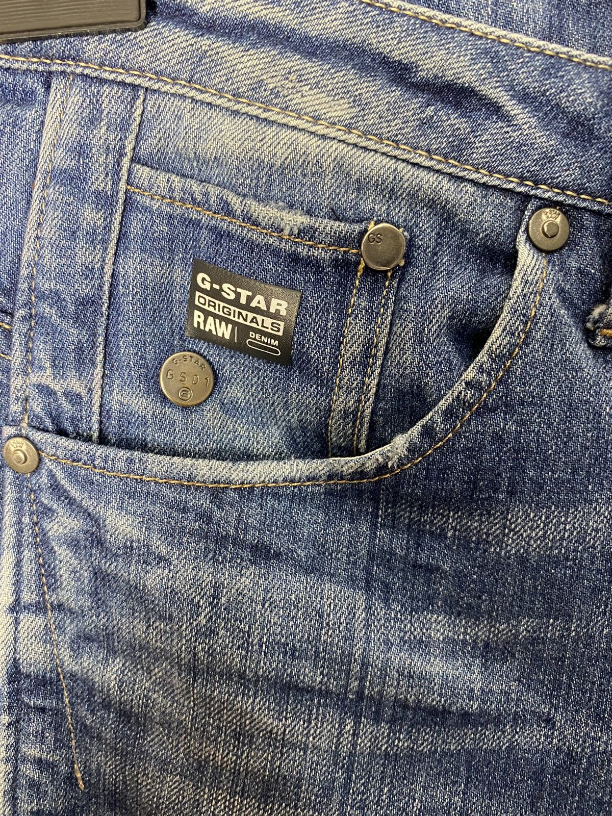 G-Star G Star Raw Streetwear Acid Wash Distressed Jeans Size 30 Size US 30 / EU 46 - 8 Thumbnail