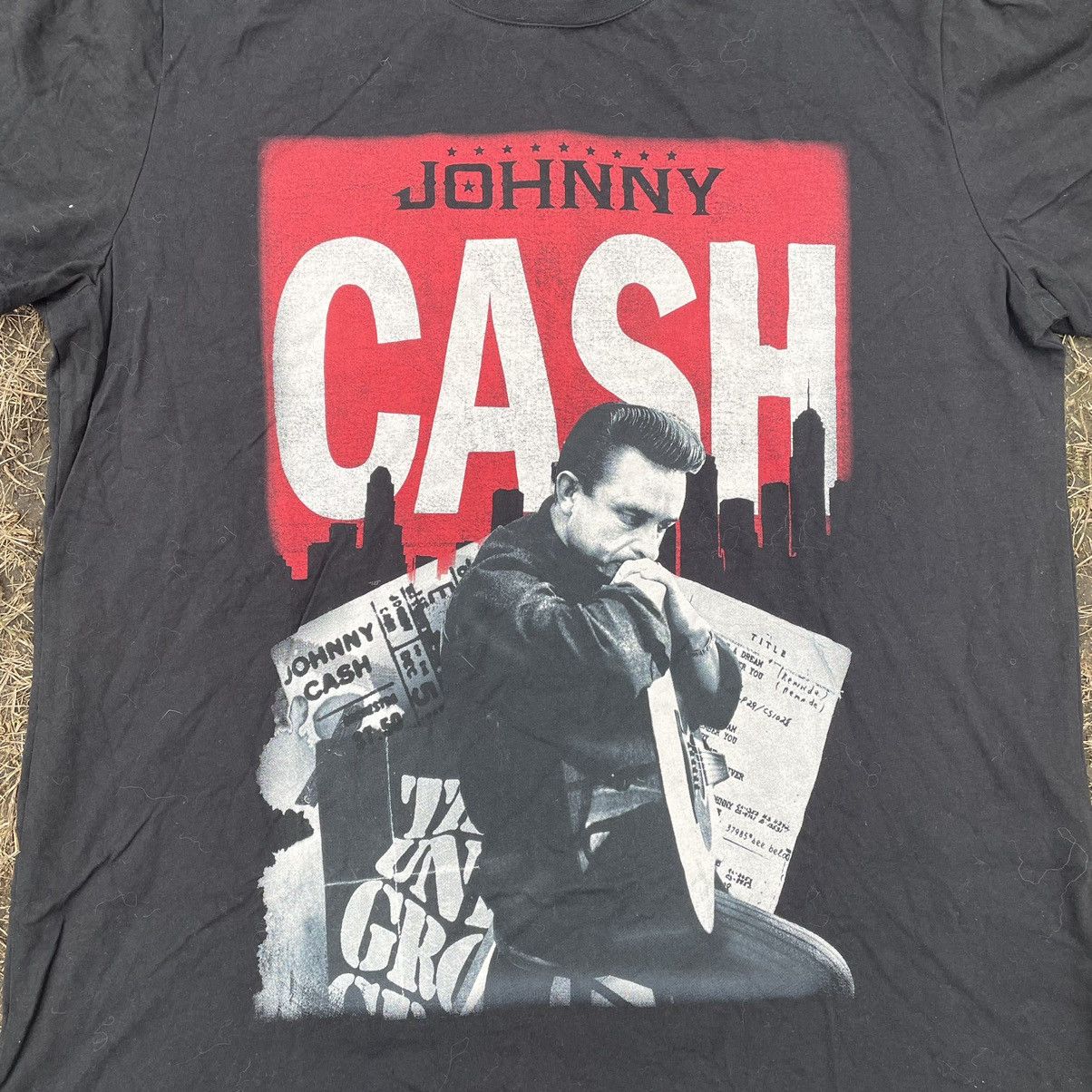 Vintage Vintage Y2K Johnny Cash Graphic Tee Band Grunge Worn In M Size US M / EU 48-50 / 2 - 4 Thumbnail