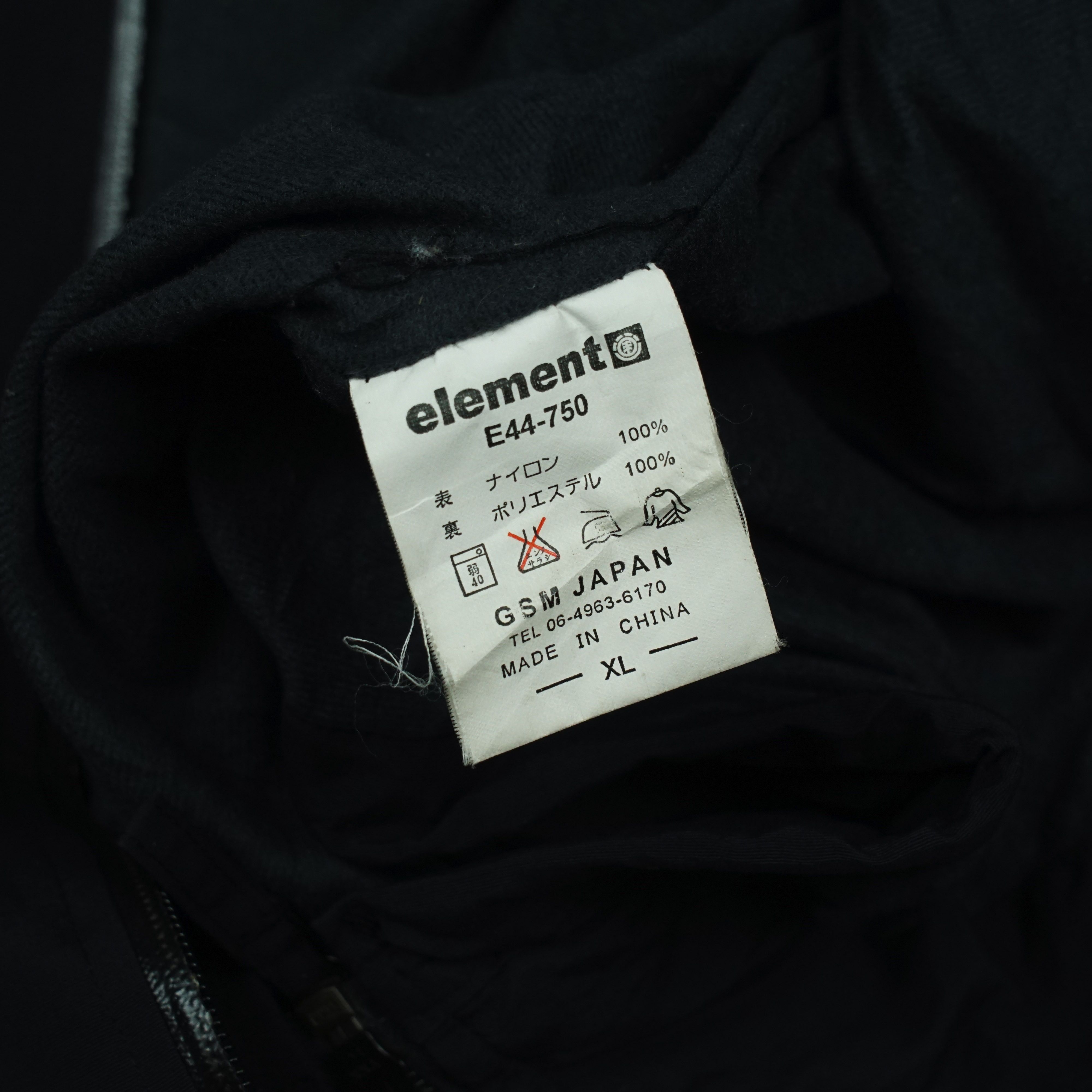 Element *NoTariff Skateboards Zip Up Jacket Hidden Hoodie Size US XL / EU 56 / 4 - 8 Thumbnail
