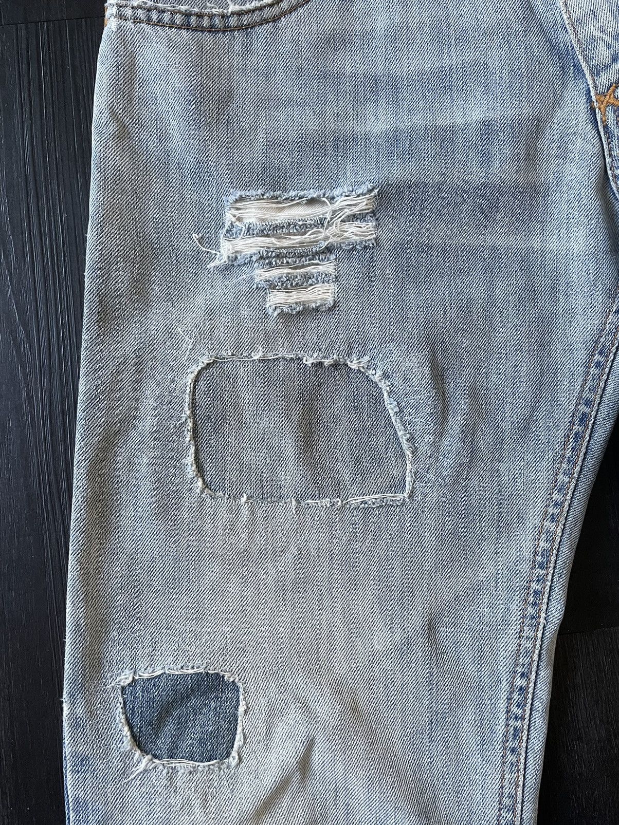 Dolce & Gabbana Dolce & Gabbana SS 2001 Distressed Patchwork Denim Size 32 Size US 32 / EU 48 - 13 Thumbnail