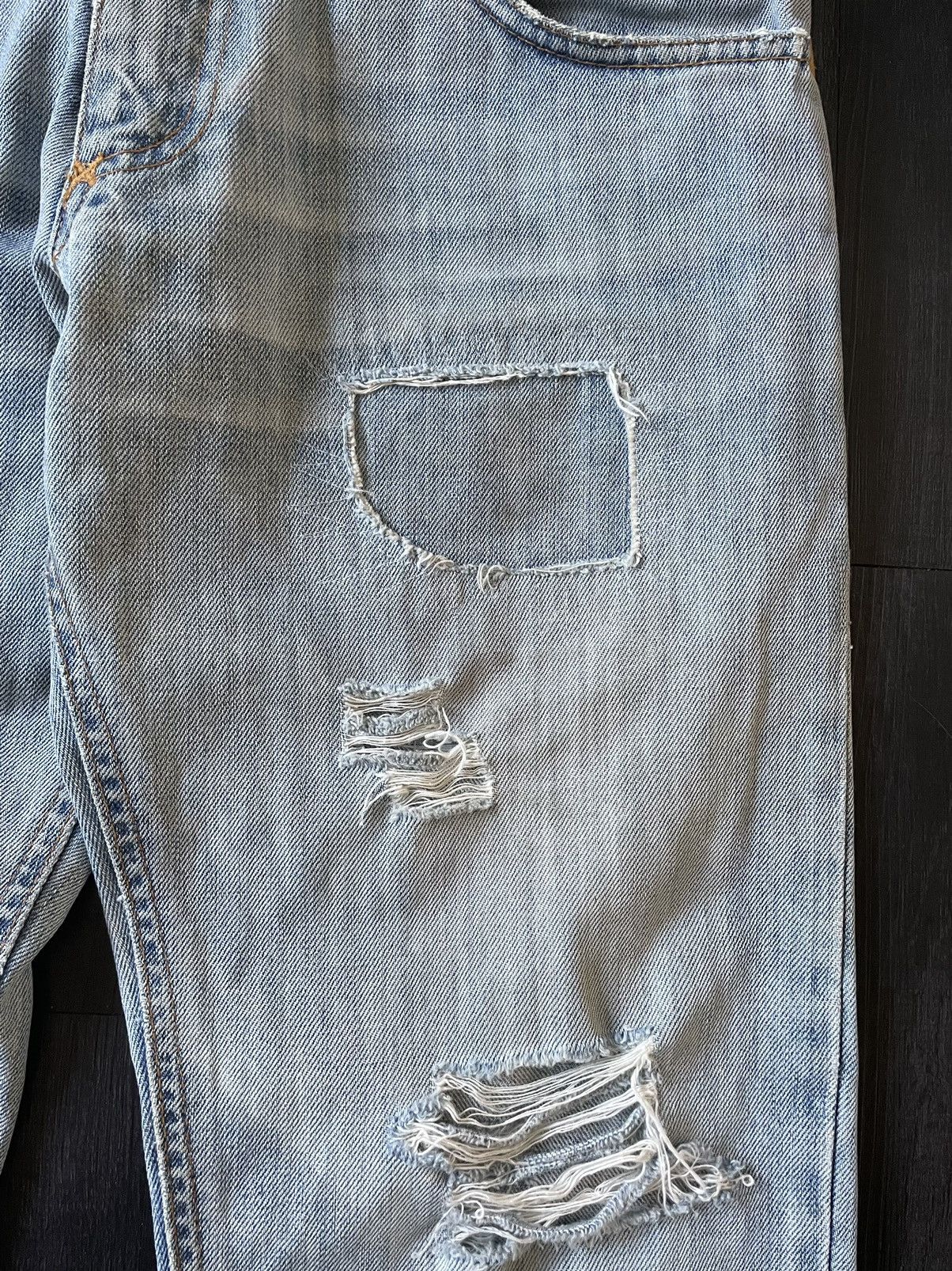 Dolce & Gabbana Dolce & Gabbana SS 2001 Distressed Patchwork Denim Size 32 Size US 32 / EU 48 - 14 Thumbnail