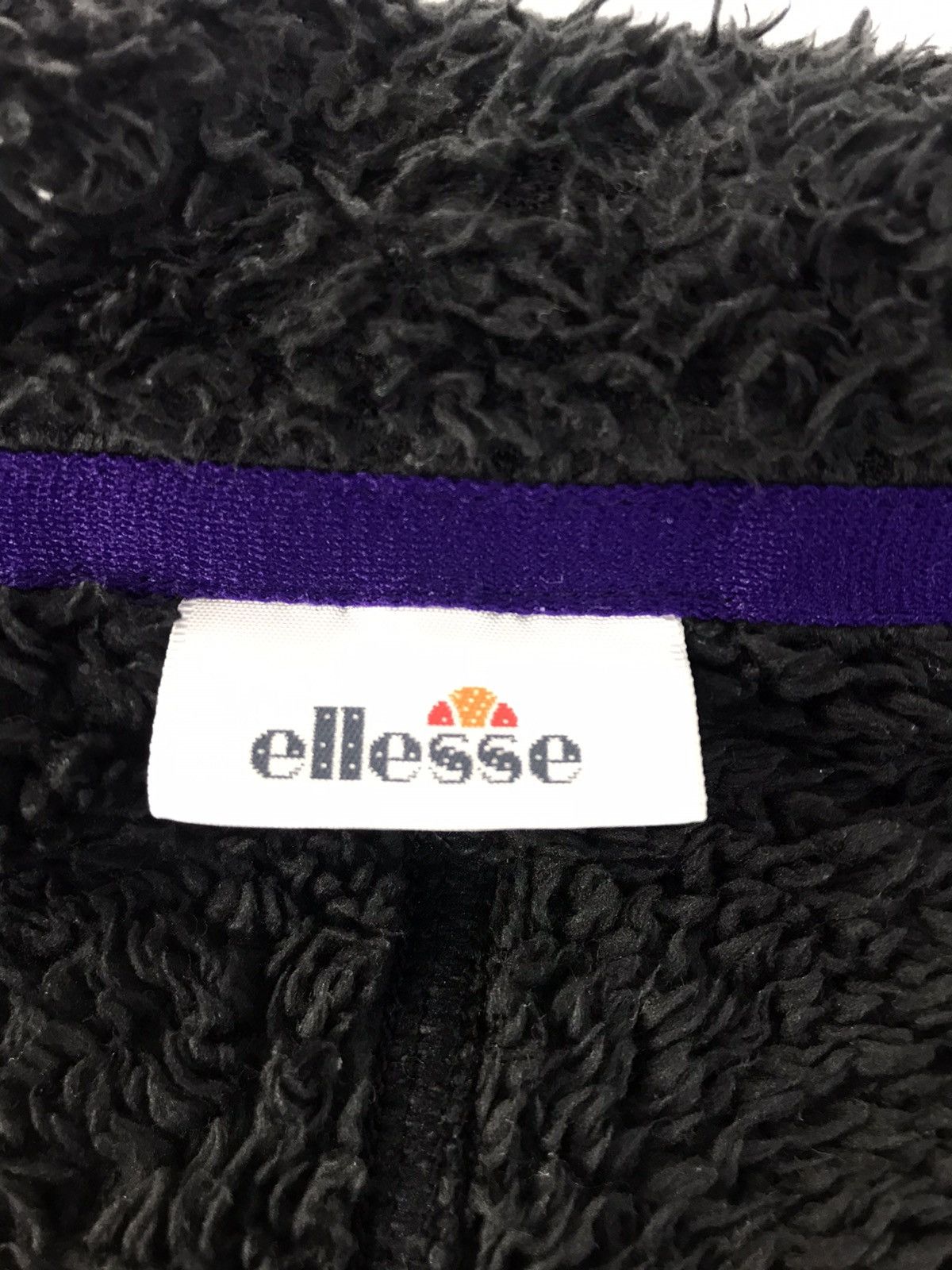 Ellesse × Vintage Ellesse Japanese Brand Fluffy Jacket Zipper Plain Design Size US S / EU 44-46 / 1 - 6 Thumbnail