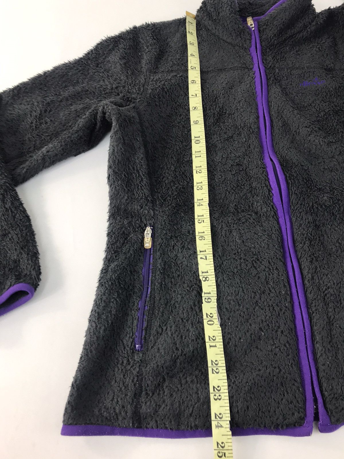 Ellesse × Vintage Ellesse Japanese Brand Fluffy Jacket Zipper Plain Design Size US S / EU 44-46 / 1 - 11 Thumbnail