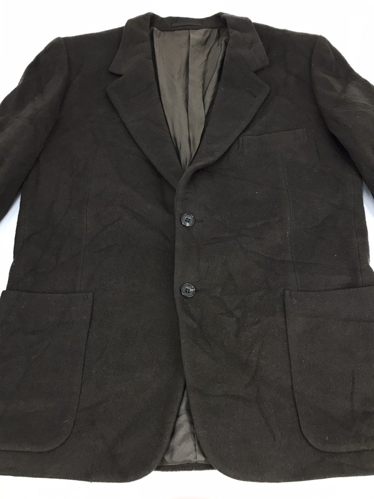 Calvin Klein × Other Calvin Klein Blazer Coat Thick Jacket Button Double Pocket Size 38L - 6 Thumbnail