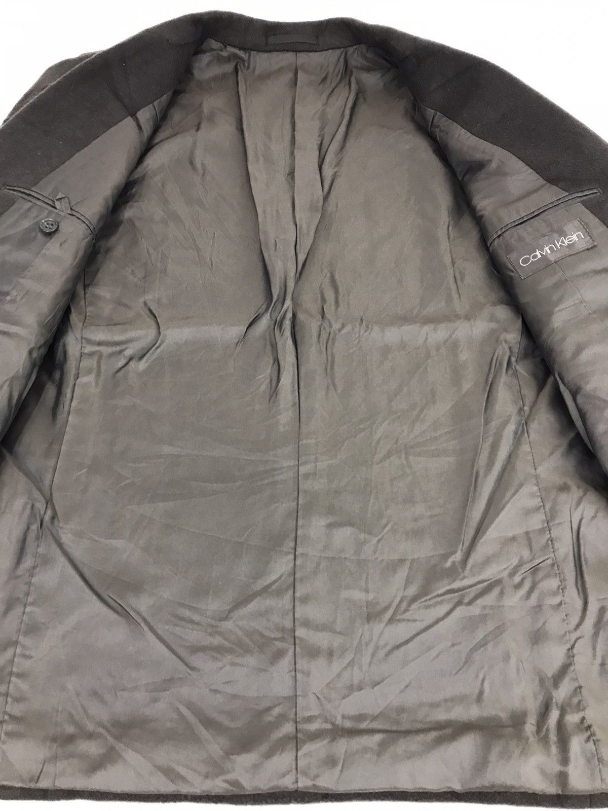 Calvin Klein × Other Calvin Klein Blazer Coat Thick Jacket Button Double Pocket Size 38L - 10 Thumbnail