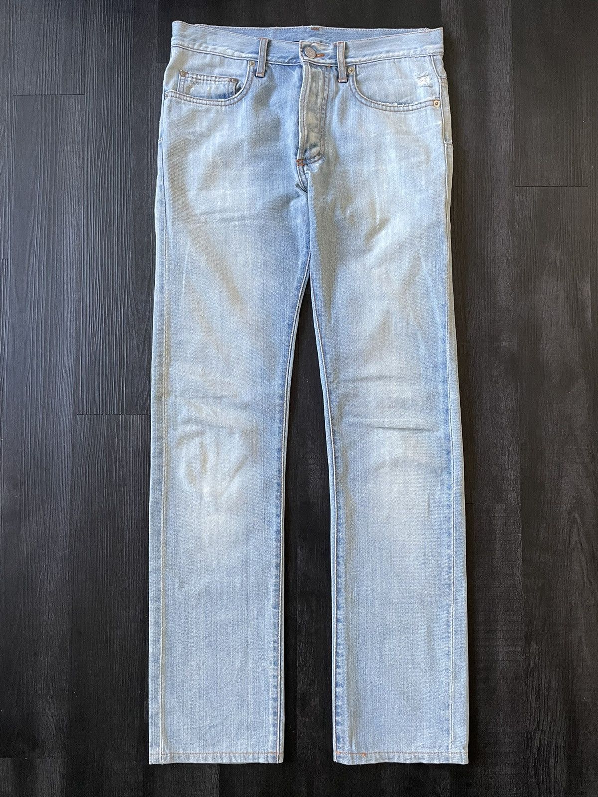 Dior Homme F/W 2007 ‘Under My Car’ Ice Blue Jeans Size 30