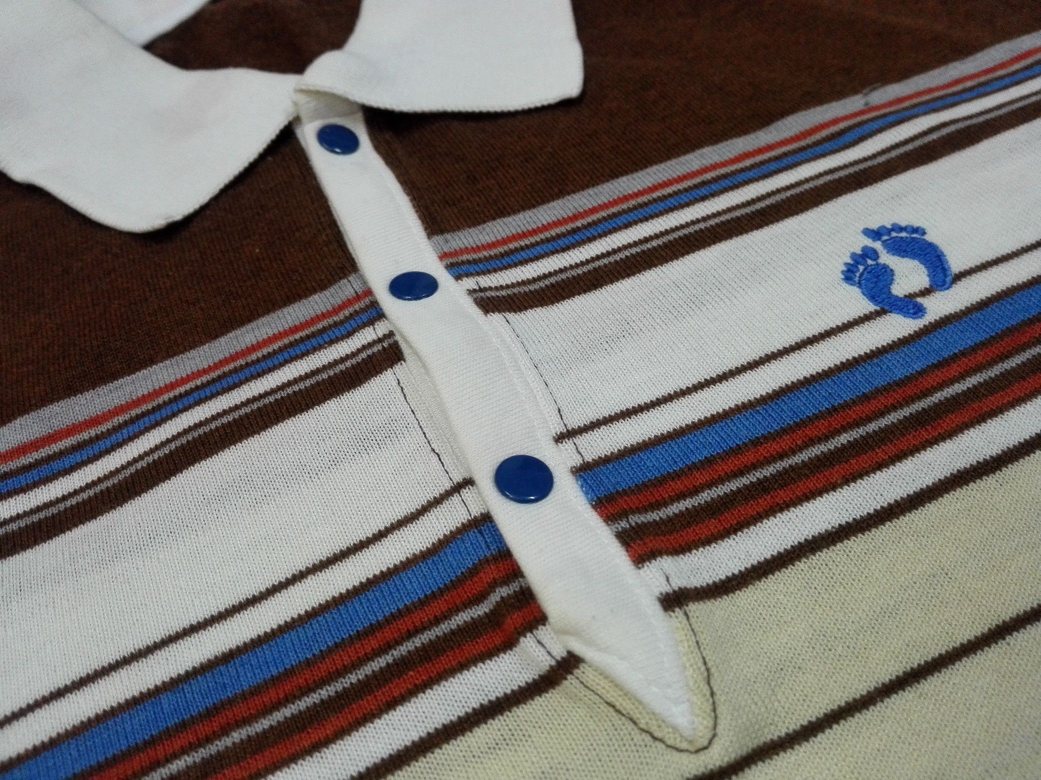 Hang Ten Vintage 70s 80s HANG TEN 50/50 STRIPED Tee Size US S / EU 44-46 / 1 - 5 Thumbnail