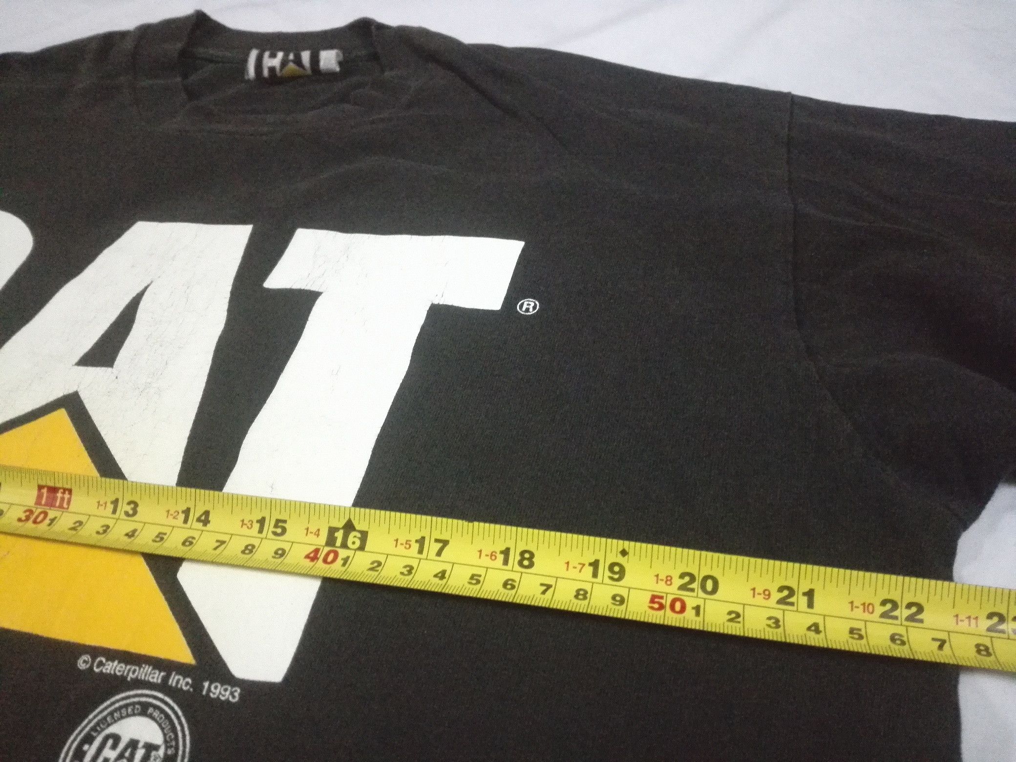Caterpillar VINTAGE 90s CAT CATERPILLAR 1993 T SHIRT USA Large Big Logo Size US L / EU 52-54 / 3 - 8 Thumbnail