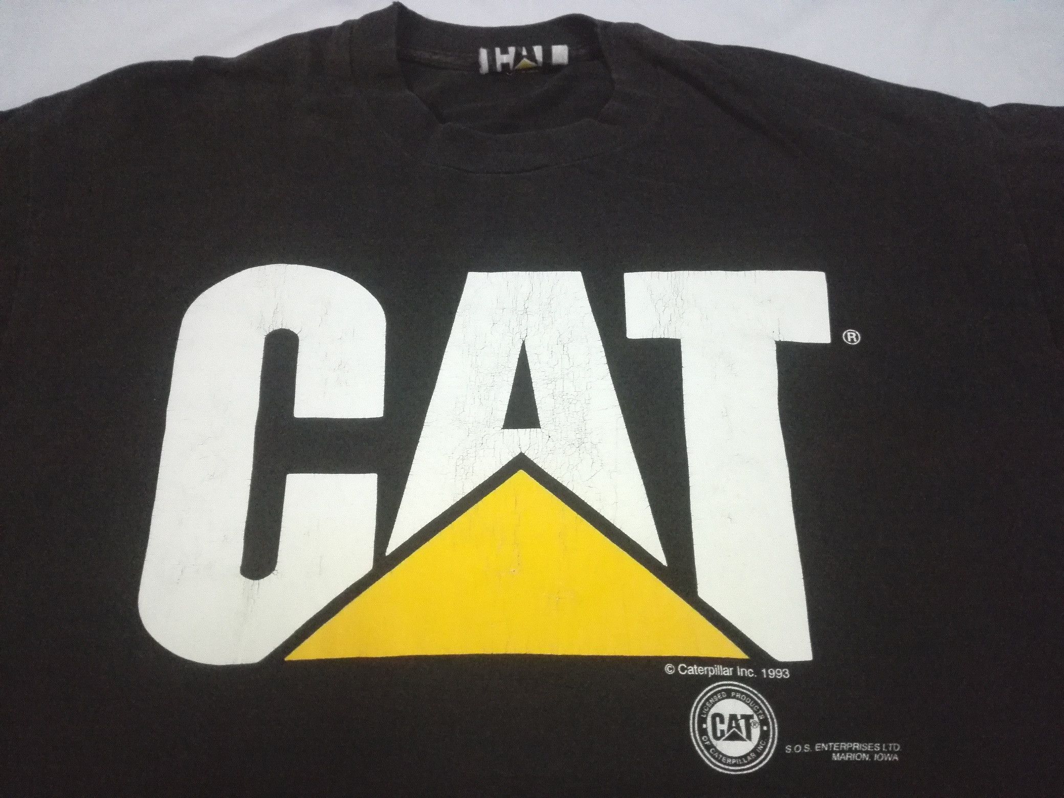 Caterpillar VINTAGE 90s CAT CATERPILLAR 1993 T SHIRT USA Large Big Logo Size US L / EU 52-54 / 3 - 2 Thumbnail