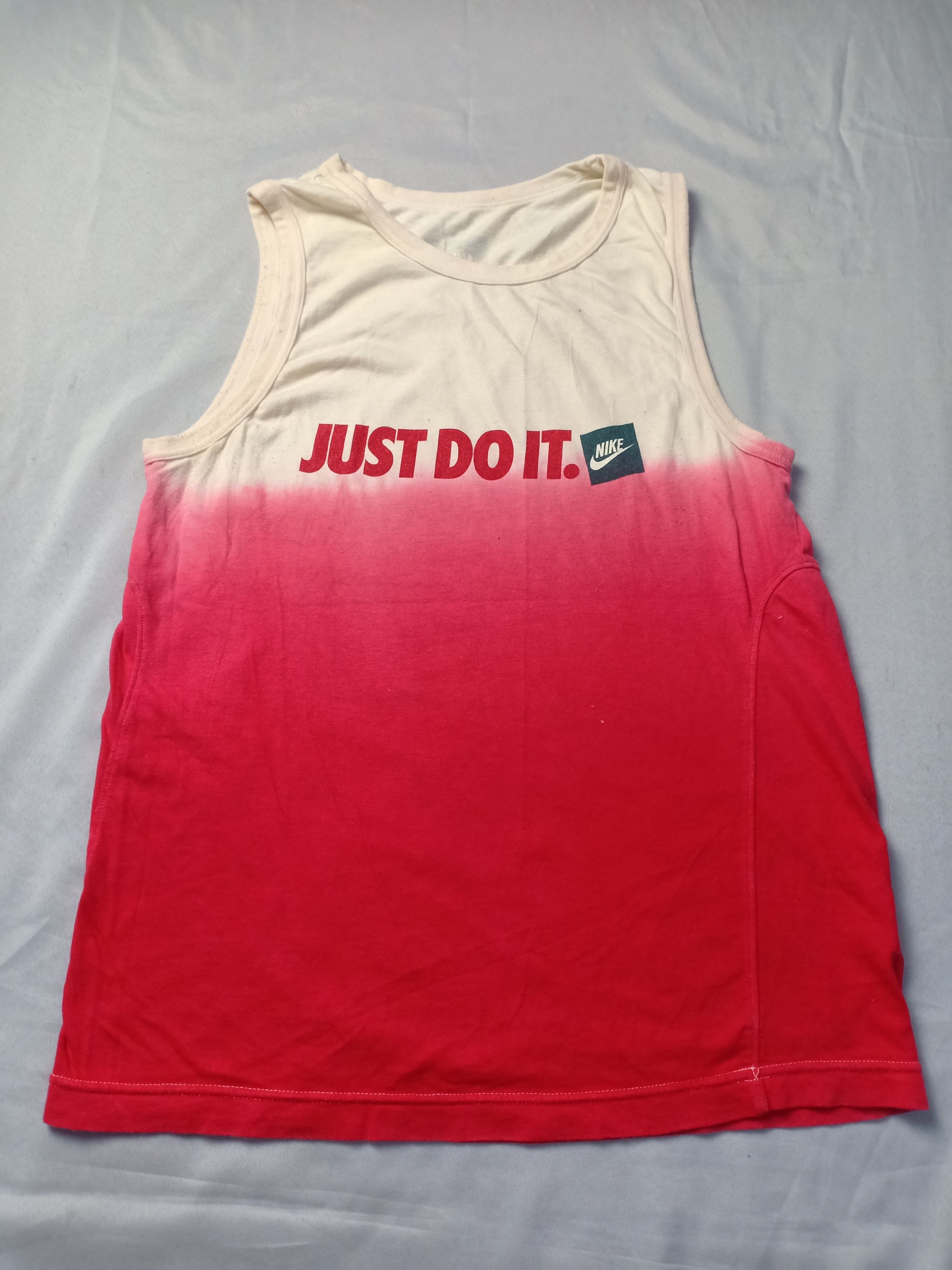 Nike Nike "Just Do It " Sleeveless Tee Two Tone Color Size US S / EU 44-46 / 1 - 2 Thumbnail