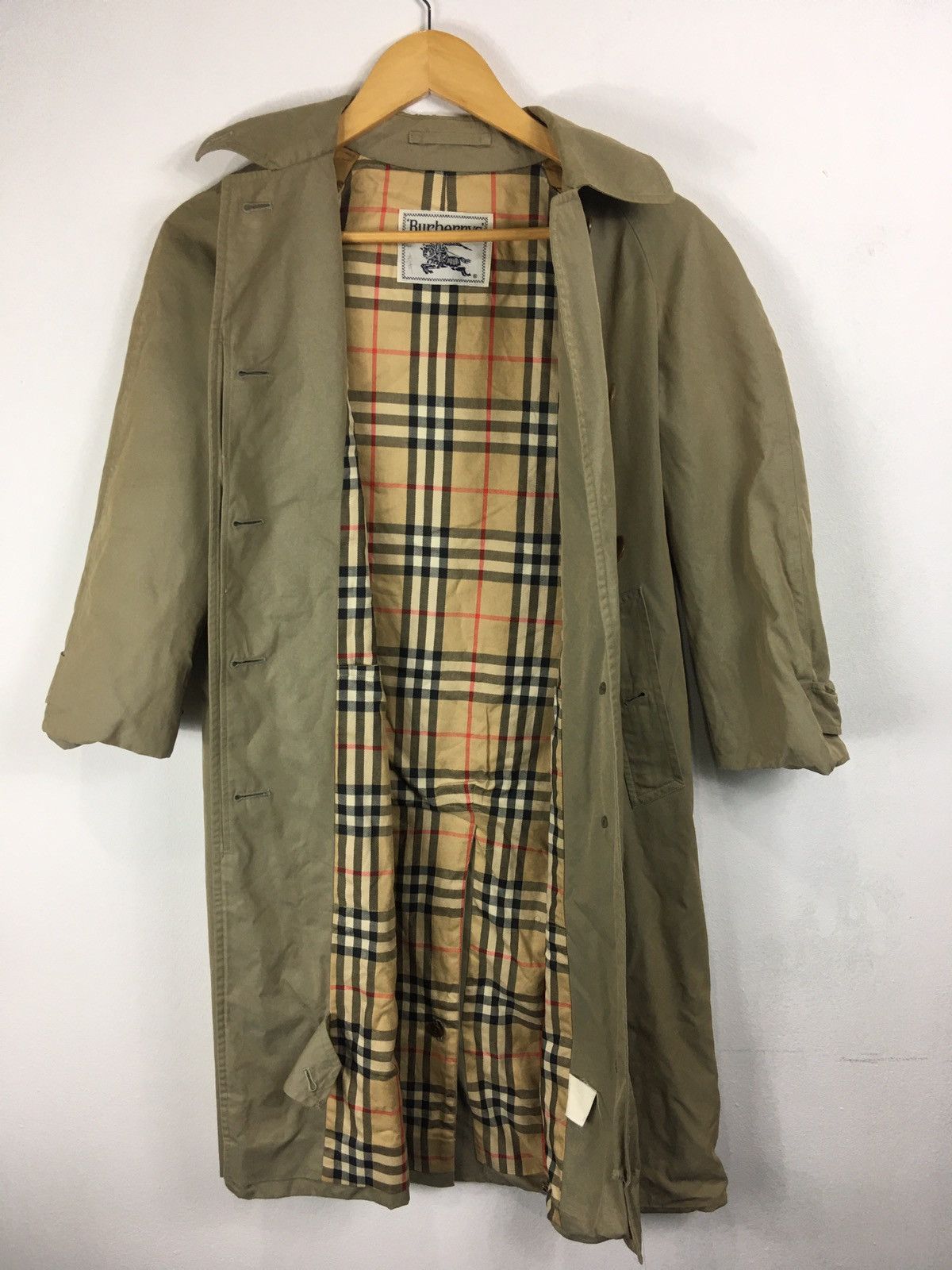 Burberry Vintage Burberrys Nova Check Inside Trench Coat women Size ONE SIZE - 7 Thumbnail