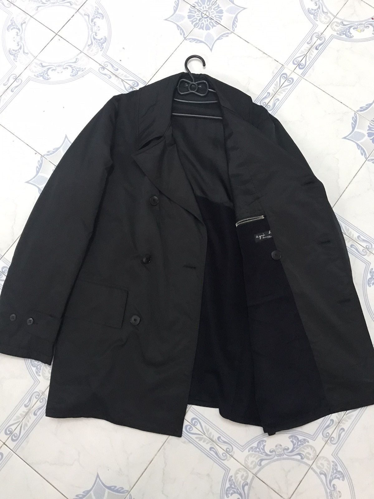 agnes b. Agnes B Homme Double Collar Jacket Coat Made in France Size US L / EU 52-54 / 3 - 14 Thumbnail