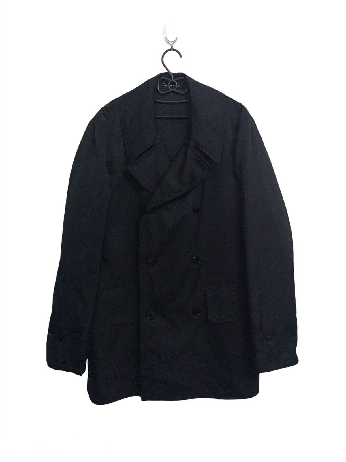 Agnes B Homme Double Collar Jacket Coat Made in France