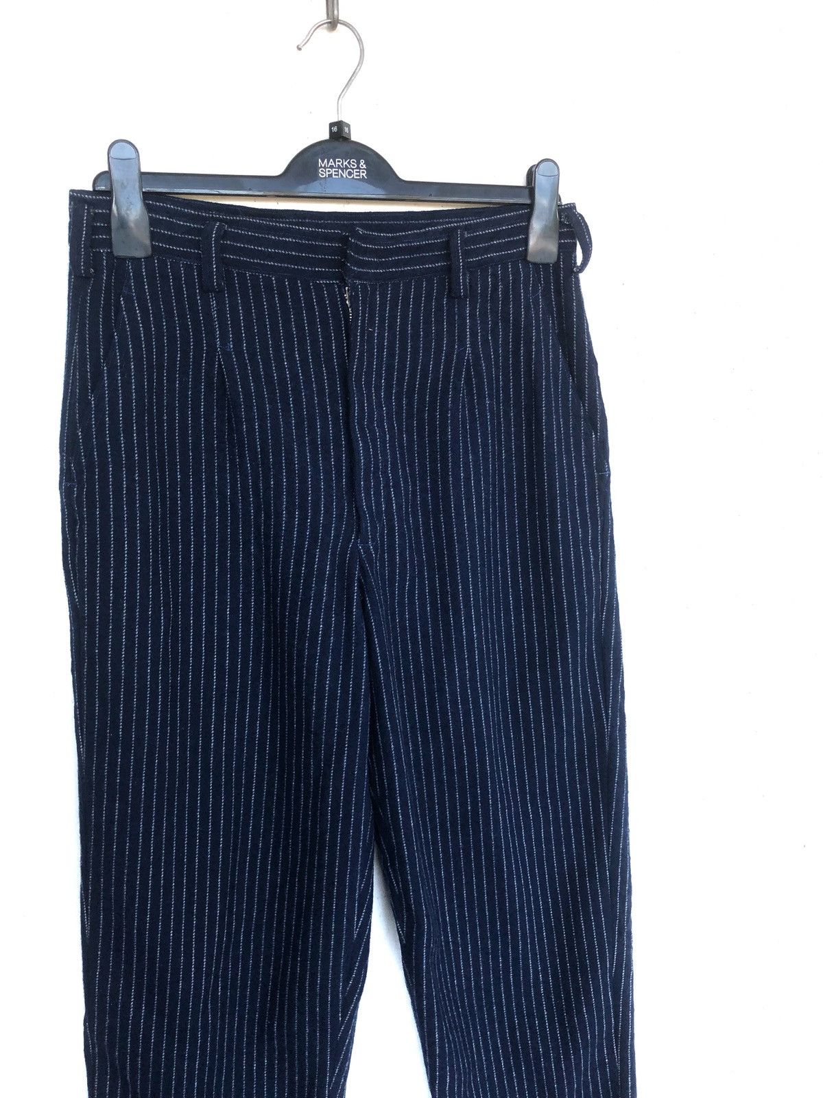 45rpm HEAT🔥🇯🇵 Custom Wabash Stripe Gabardine Wool Pants Size US 30 / EU 46 - 3 Thumbnail