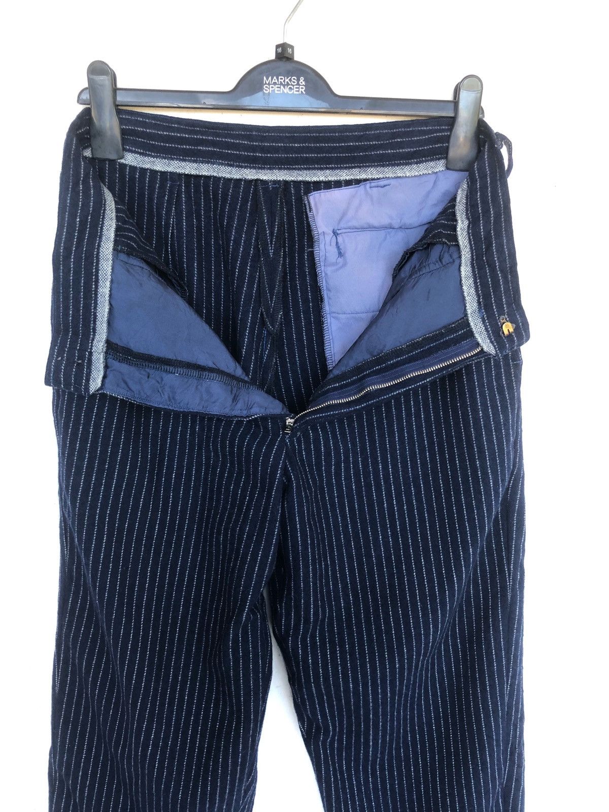 45rpm HEAT🔥🇯🇵 Custom Wabash Stripe Gabardine Wool Pants Size US 30 / EU 46 - 8 Thumbnail