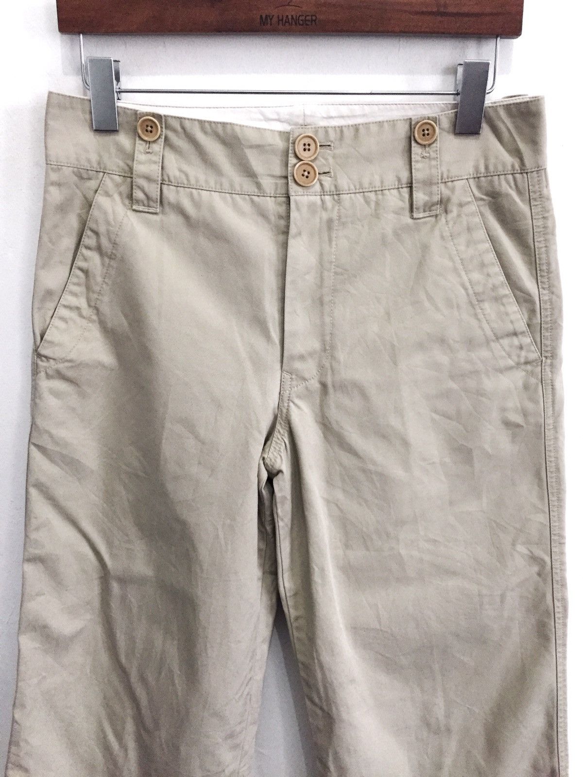 Margaret Howell 🇯🇵 Made MHL Wide Leg Straight Cut Crop Pants Size US 30 / EU 46 - 4 Thumbnail