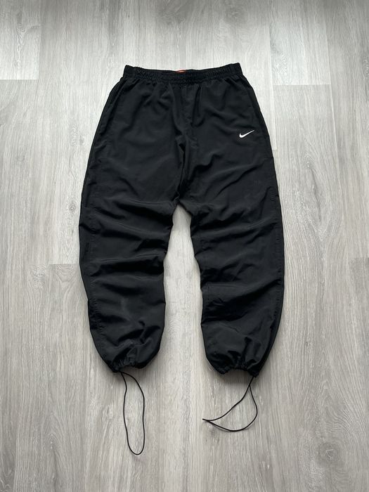 Nike Vintage Nike Y2K Nylon Baggy Pants Swoosh Drill | Grailed