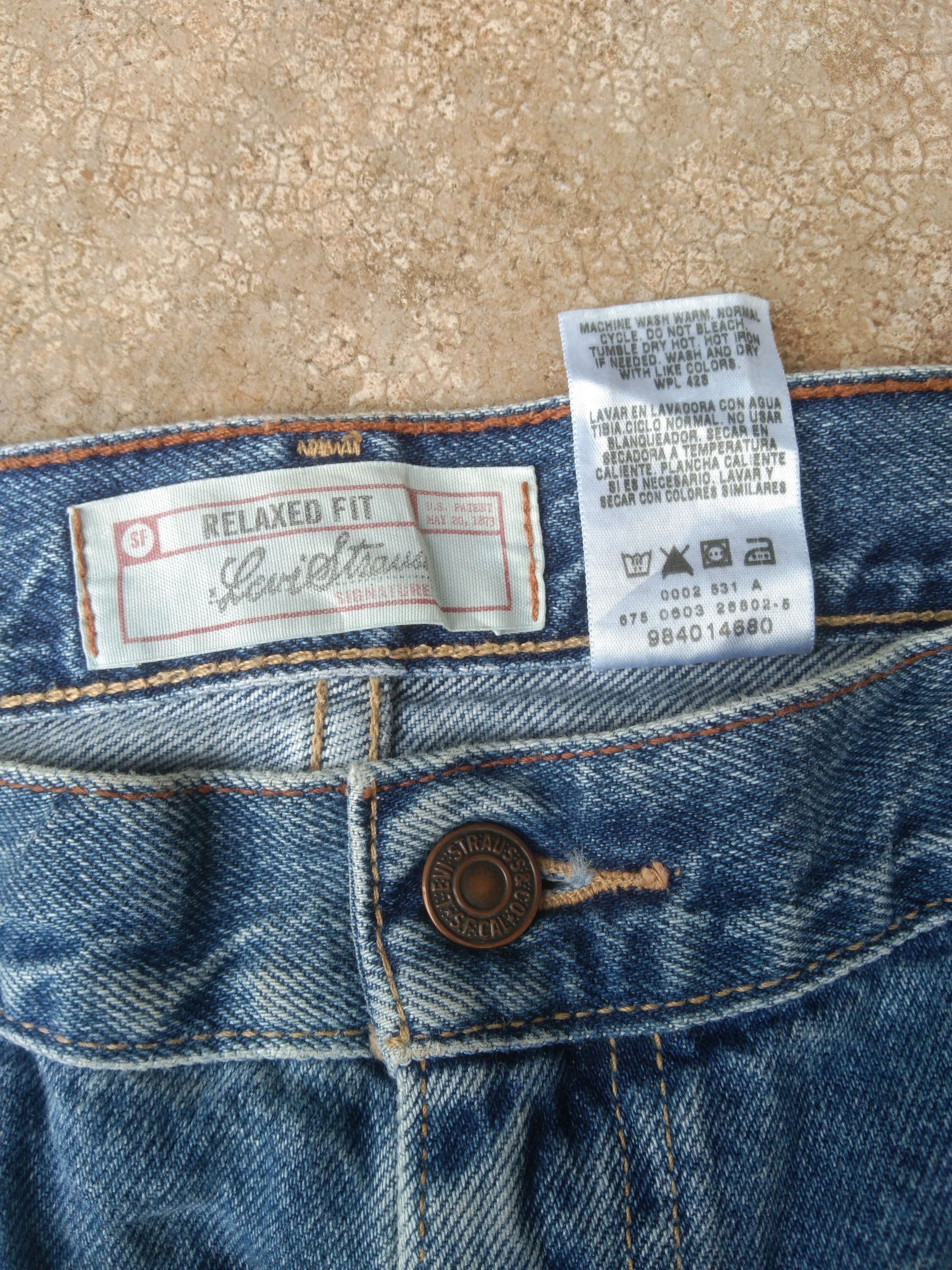 Levi's Vintage Levi's Signature Relaxed Fit Blue Jeans 34x31 Size US 34 / EU 50 - 8 Thumbnail