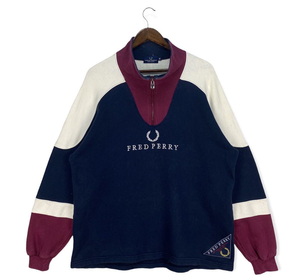 Vintage Fred Perry Colorblock Sweatshirt