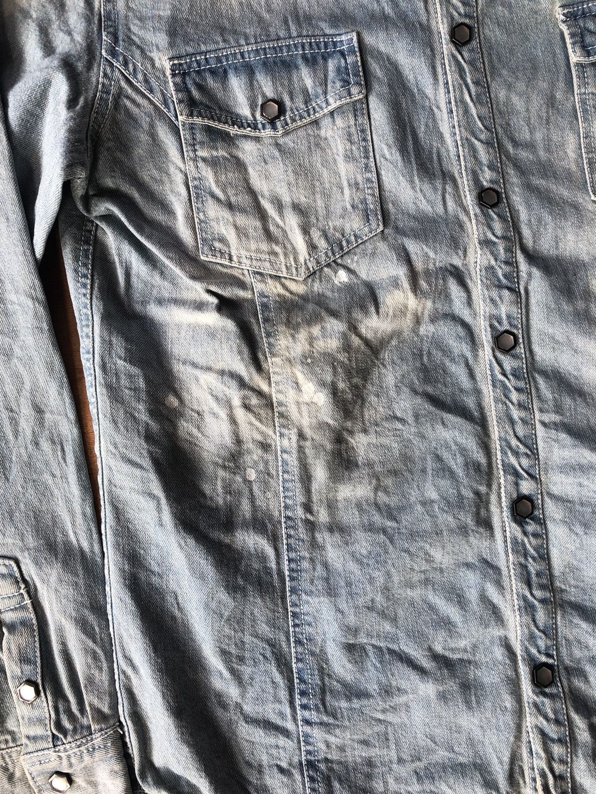 Japanese Brand SEMANTIC DESIGN pearl snap workshirt button up Size US L / EU 52-54 / 3 - 4 Thumbnail