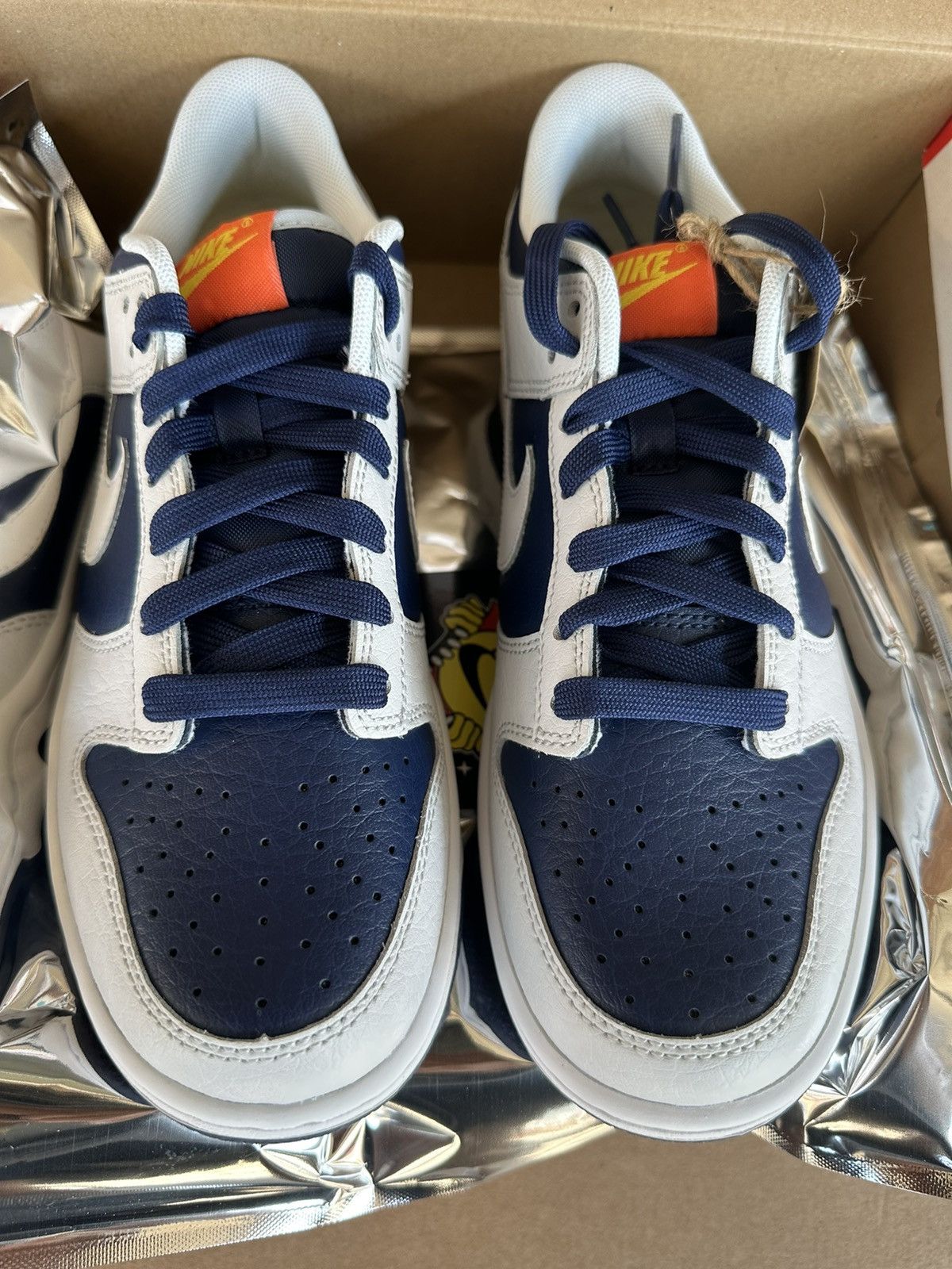 image of Jordan Nike Dunk Low Bg Shoes in Navy, Men's (Size 7)
