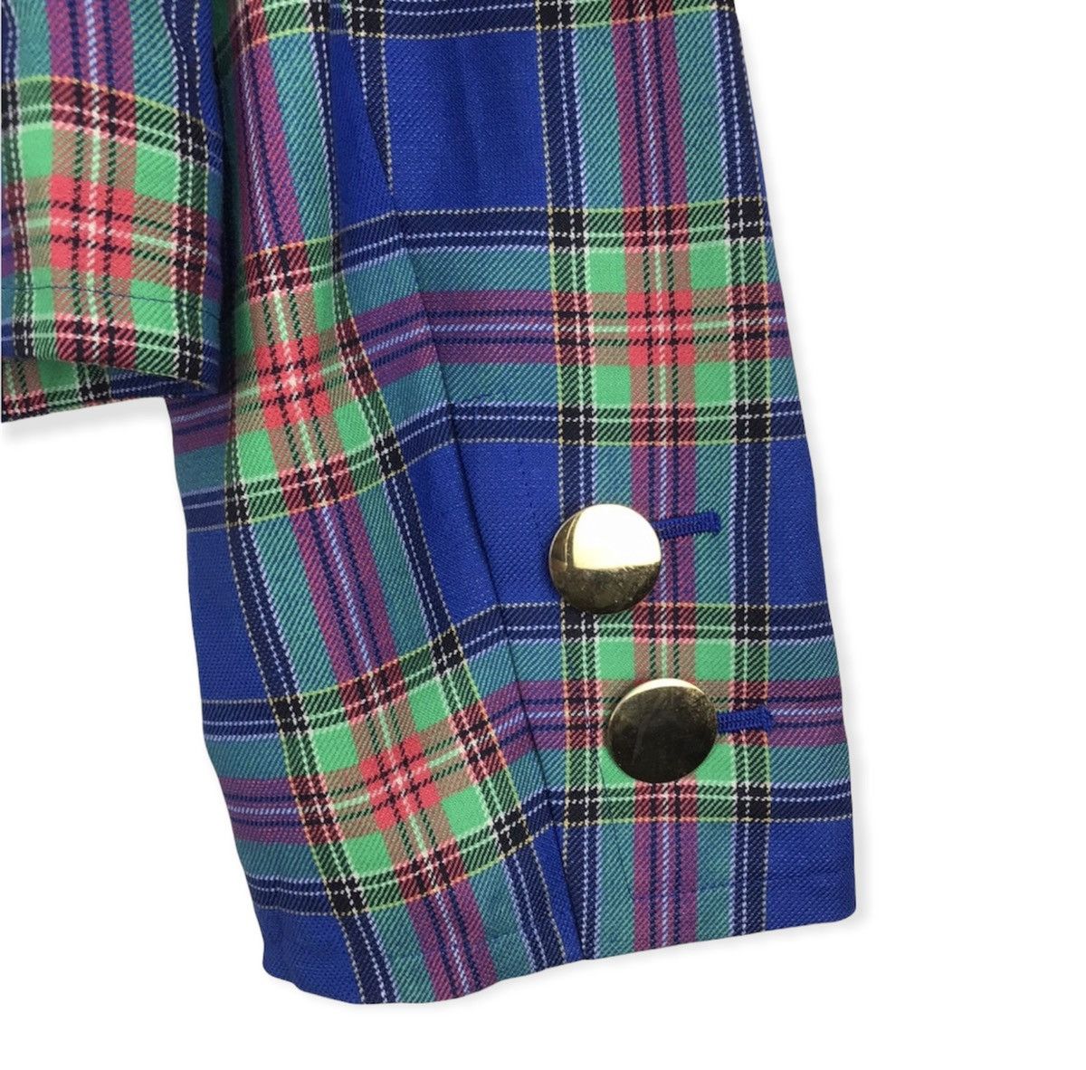 Yves Saint Laurent Yves Saint Laurent Tartan Jacket Size M / US 6-8 / IT 42-44 - 6 Thumbnail