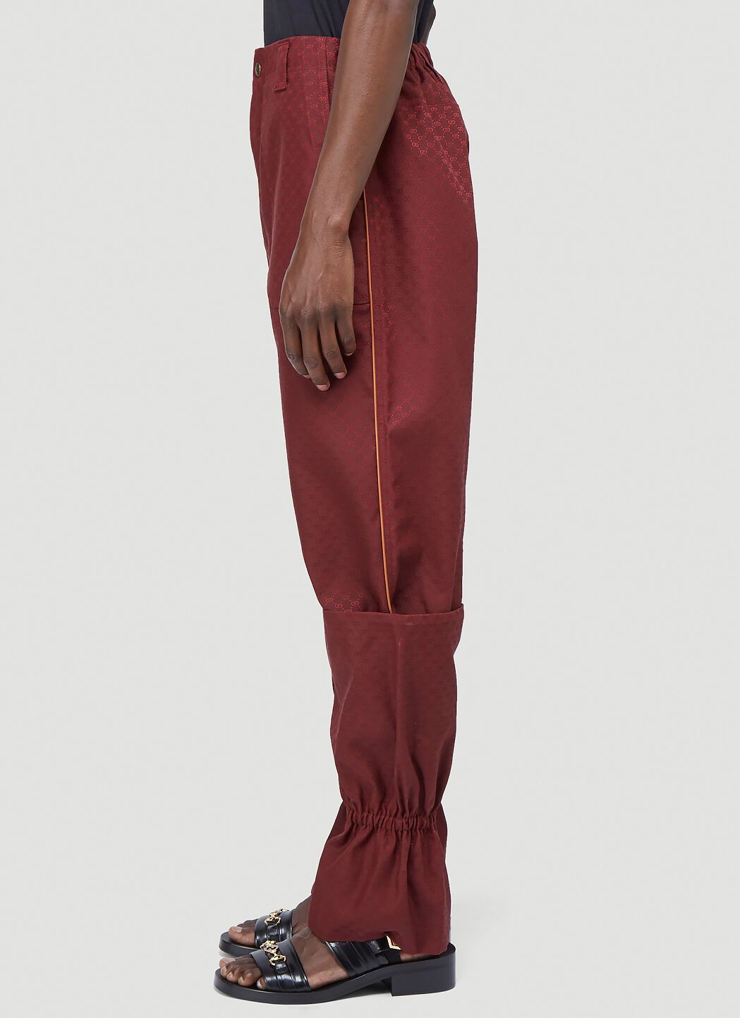 Gucci Gucci Detachable Gaiter Pants -- Burgundy. Size US 34 / EU 50 - 2 Thumbnail