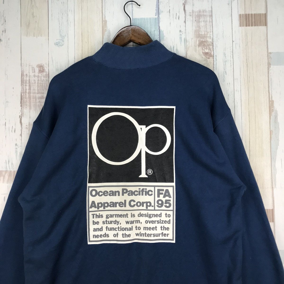 Ocean Pacific Vintage Ocean Pacific Turtleneck Sweatshirt Size US L / EU 52-54 / 3 - 5 Thumbnail