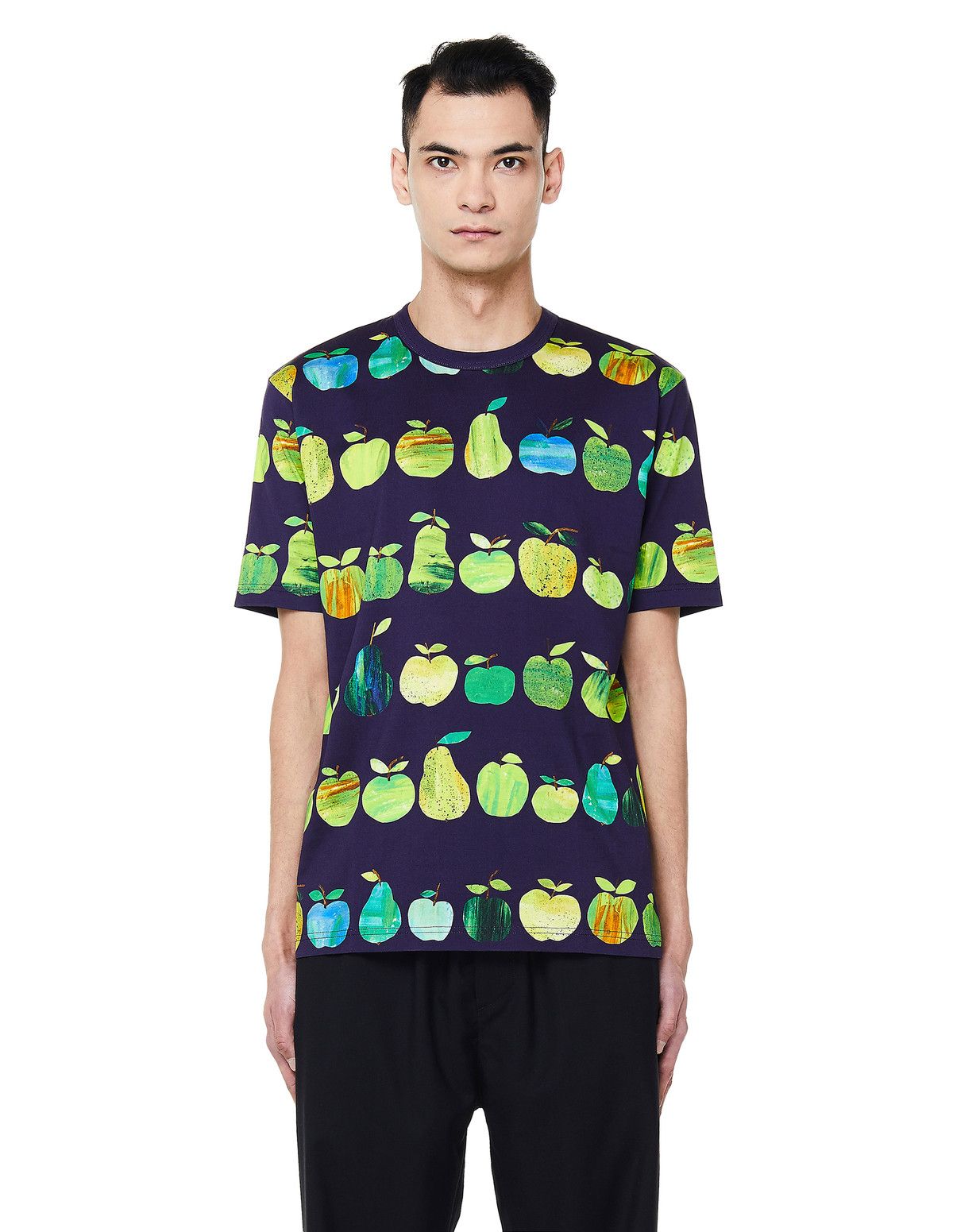 Image of Junya Watanabe Apples & Pears Print T-Shirt, Men's (Size Small)