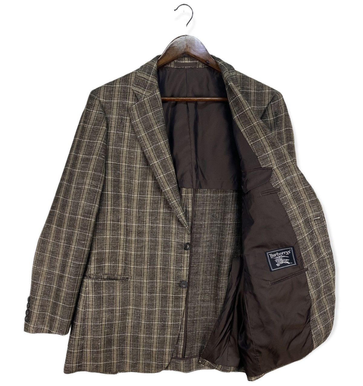 Burberry Vintage Burberry Plaid Blazer/Coat Size US L / EU 52-54 / 3 - 1 Thumbnail