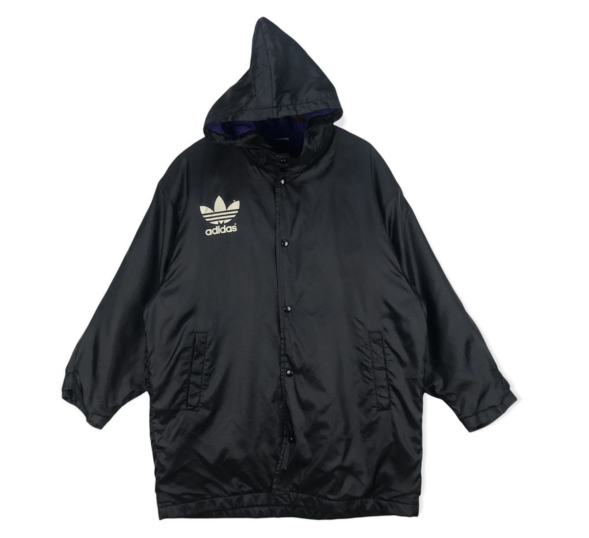 Adidas Vintage 90s Adidas Coach Long Jacket Size US M / EU 48-50 / 2 - 2 Thumbnail