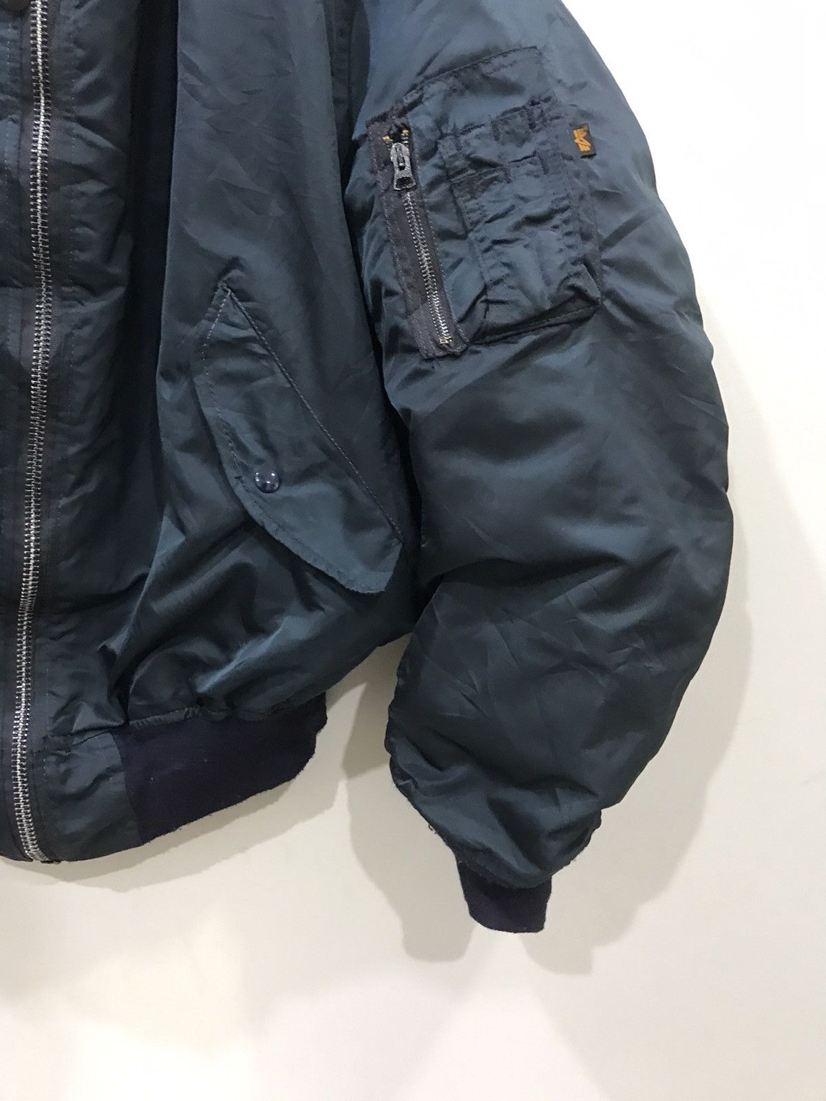 Vintage 80s ALPHA IND Us Air Force Reversible Flight Jacket