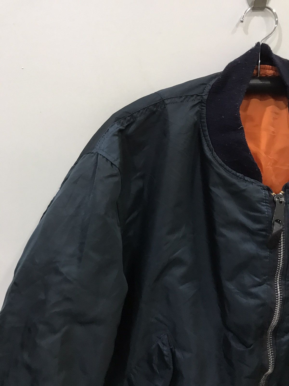 Alpha Industries × Vintage Vintage 80s ALPHA IND Us Air Force Reversible Flight Jacket Size US XXL / EU 58 / 5 - 5 Thumbnail