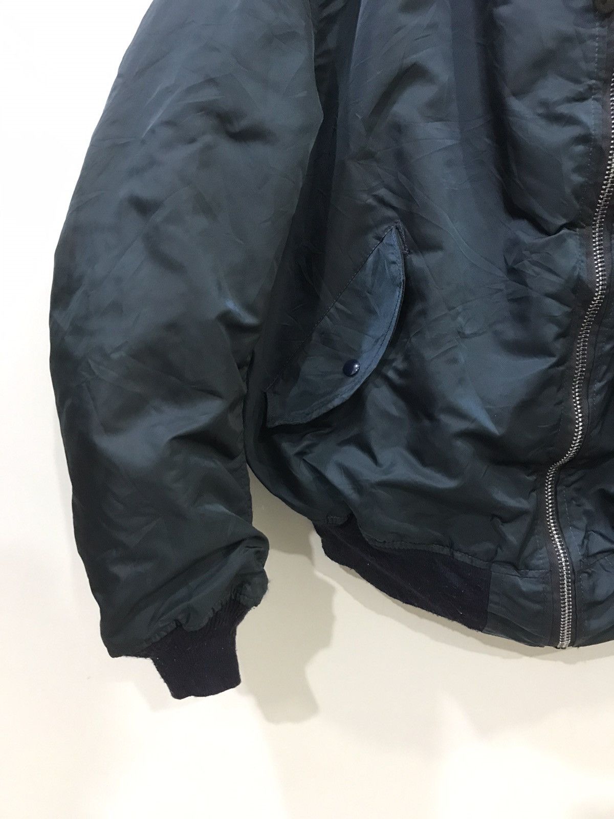 Alpha Industries × Vintage Vintage 80s ALPHA IND Us Air Force Reversible Flight Jacket Size US XXL / EU 58 / 5 - 7 Thumbnail