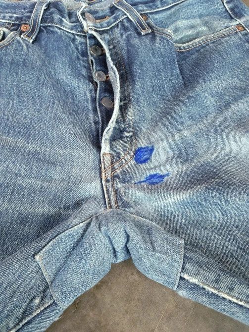 Levi's Vintage Levi's 501 Straight Leg Distressed Jeans 33x34 Size US 33 - 6 Thumbnail