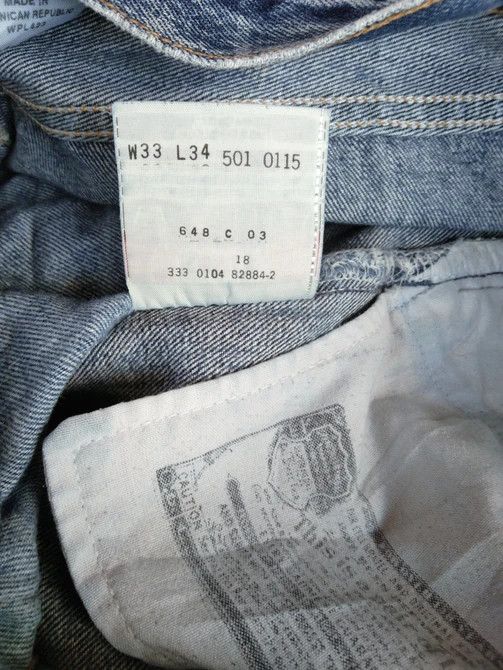 Levi's Vintage Levi's 501 Straight Leg Distressed Jeans 33x34 Size US 33 - 8 Thumbnail