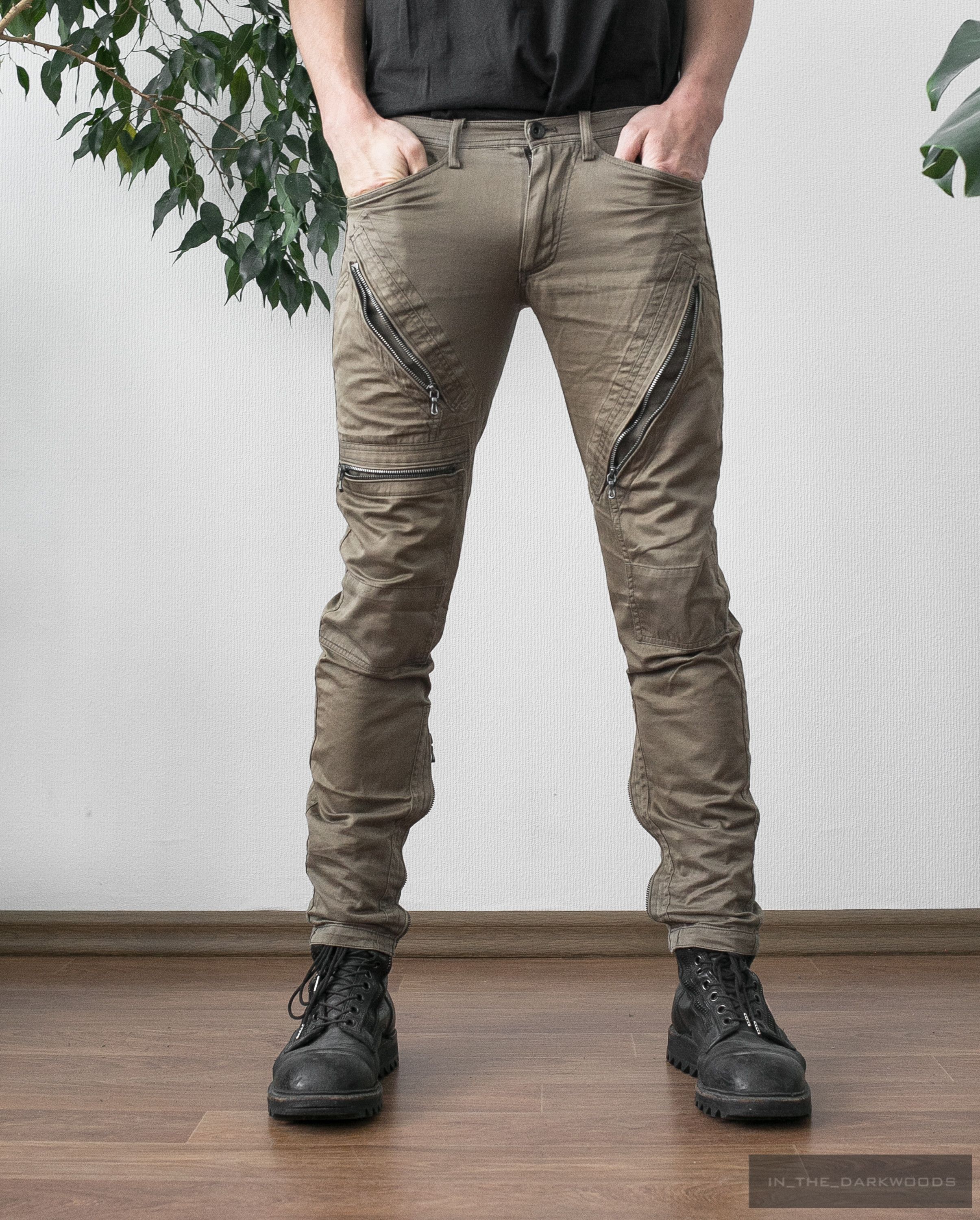 image of Julius 2009Aw Multi Zipper Pants, Men's (Size 28)