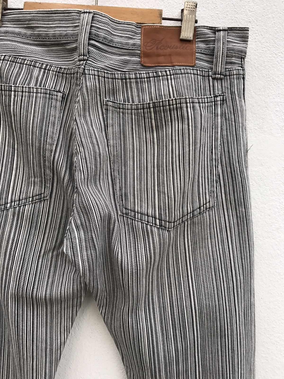 image of Acoustic Stripe Casual Pants Made In Japan in Striped, Men's (Size 32)