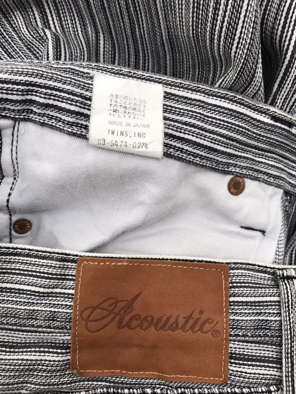 Japanese Brand Japanese Brand Acoustic Stripe Casual Pants Made in Japan Size US 32 / EU 48 - 6 Thumbnail