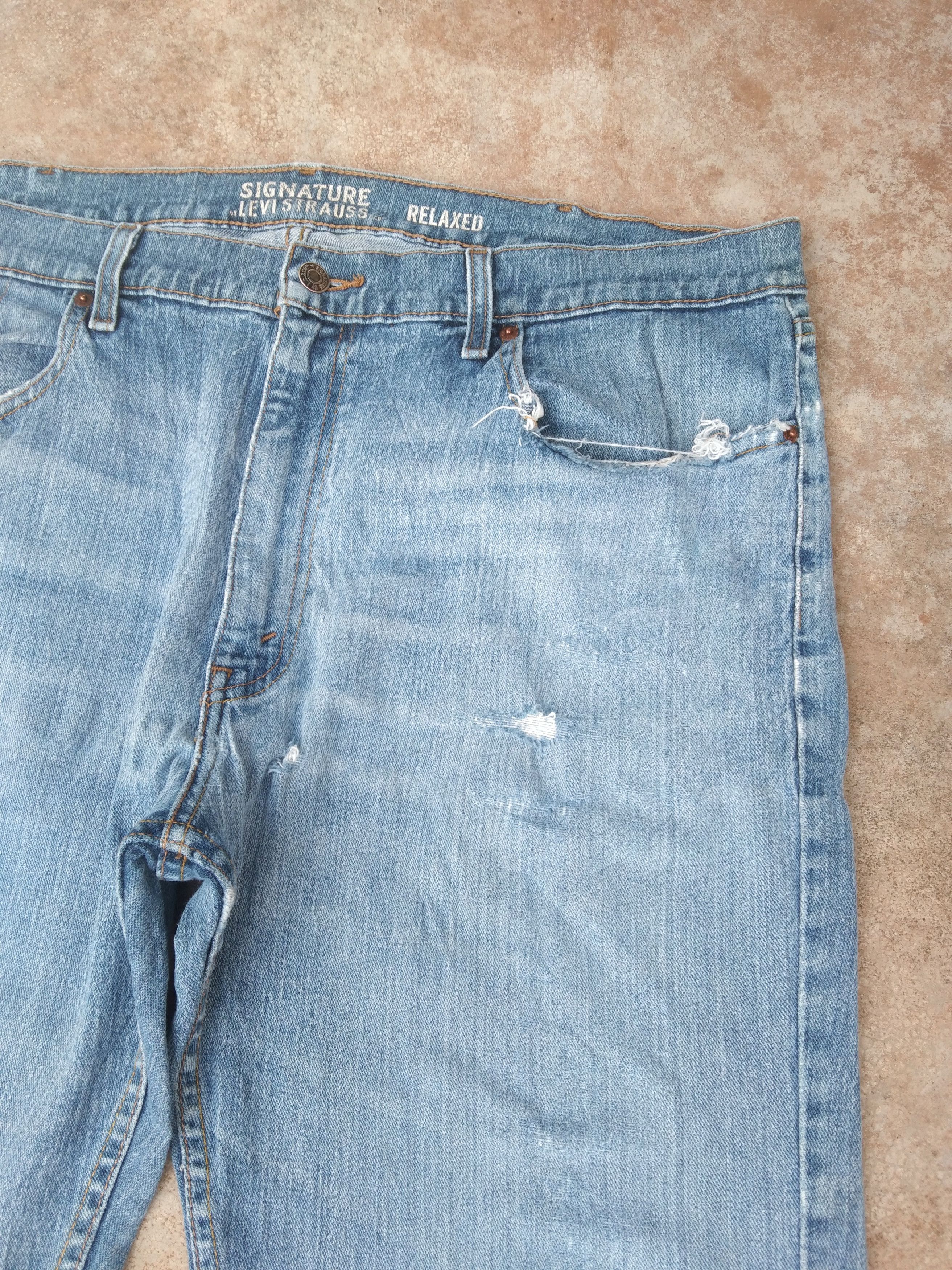 Levi's Vintage Levi's Signature Relaxed Fit Jeans 38x30 Size US 38 / EU 54 - 5 Thumbnail