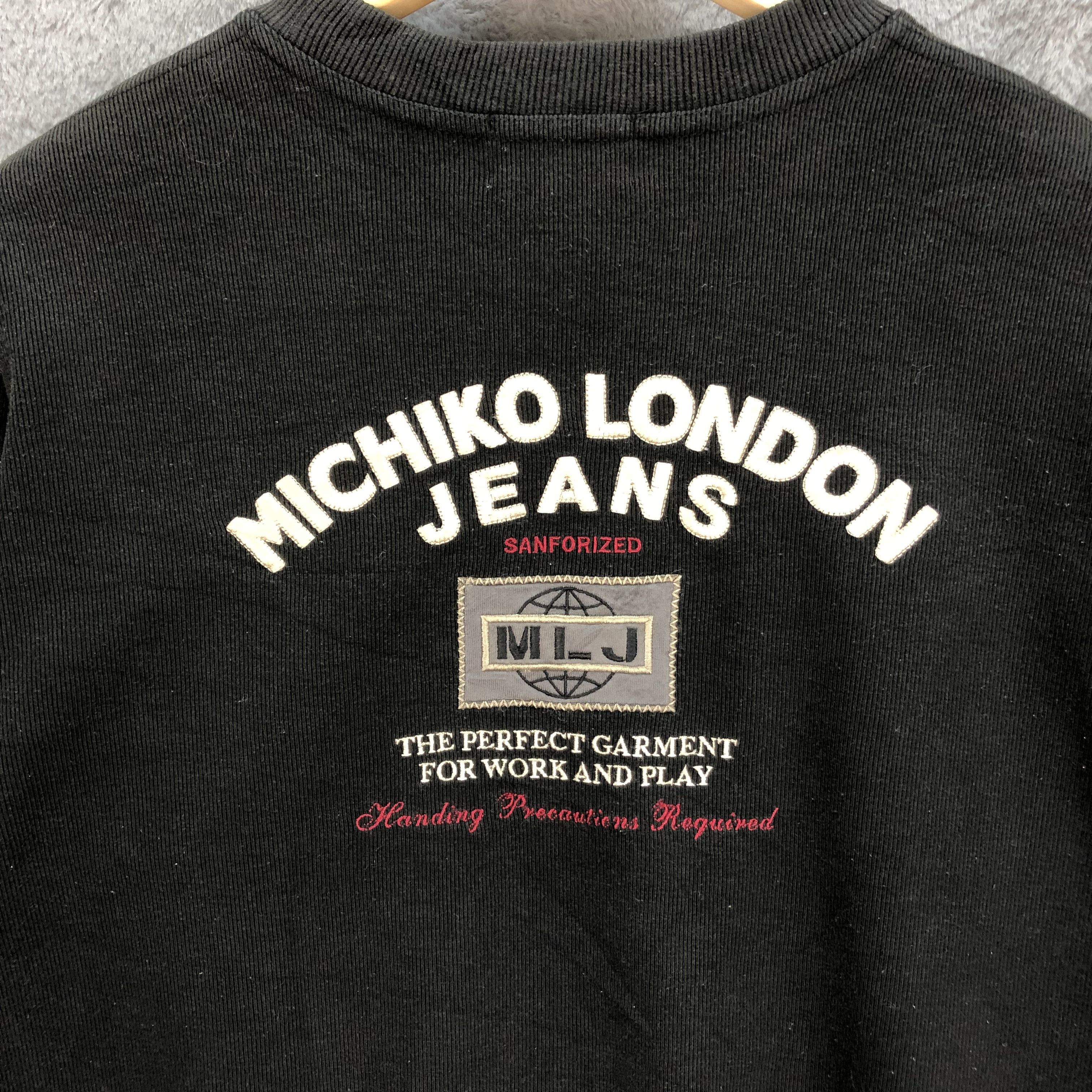Michiko Koshino London Michiko London Jeans Embroidery Logo Sweatshirts #6037-218 Size US M / EU 48-50 / 2 - 2 Thumbnail